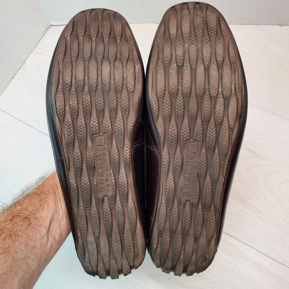 Sperry Top Sider Mens 11.5 M Leather Brown Loafer Driving Shoes STS10725 - Picture 11 of 11